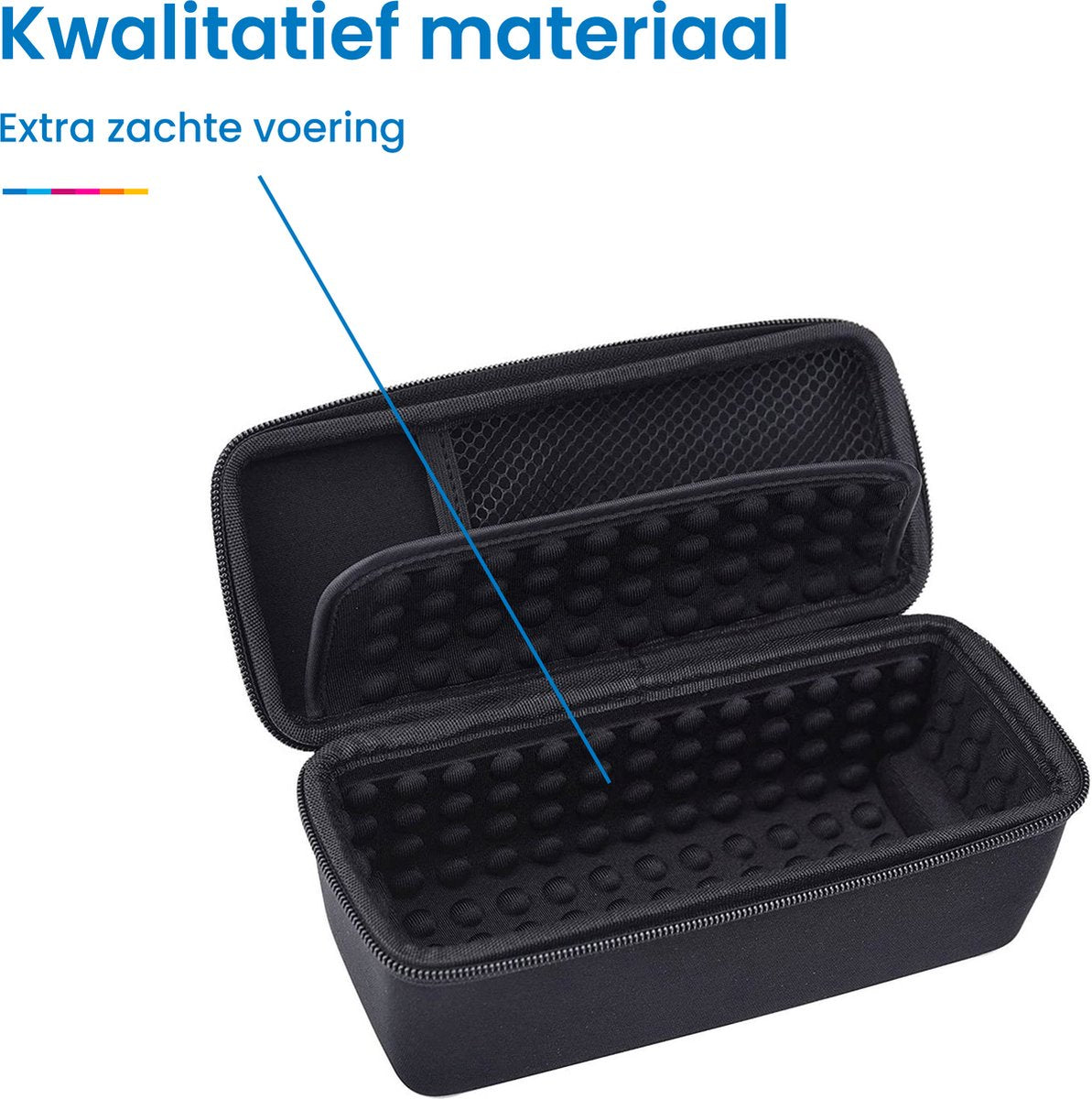 YONO Hard Case geschikt voor Bose Soundlink Mini II (1 en 2 Gen) - Bescherm Hoesje met Accessoires Vak - Zwart