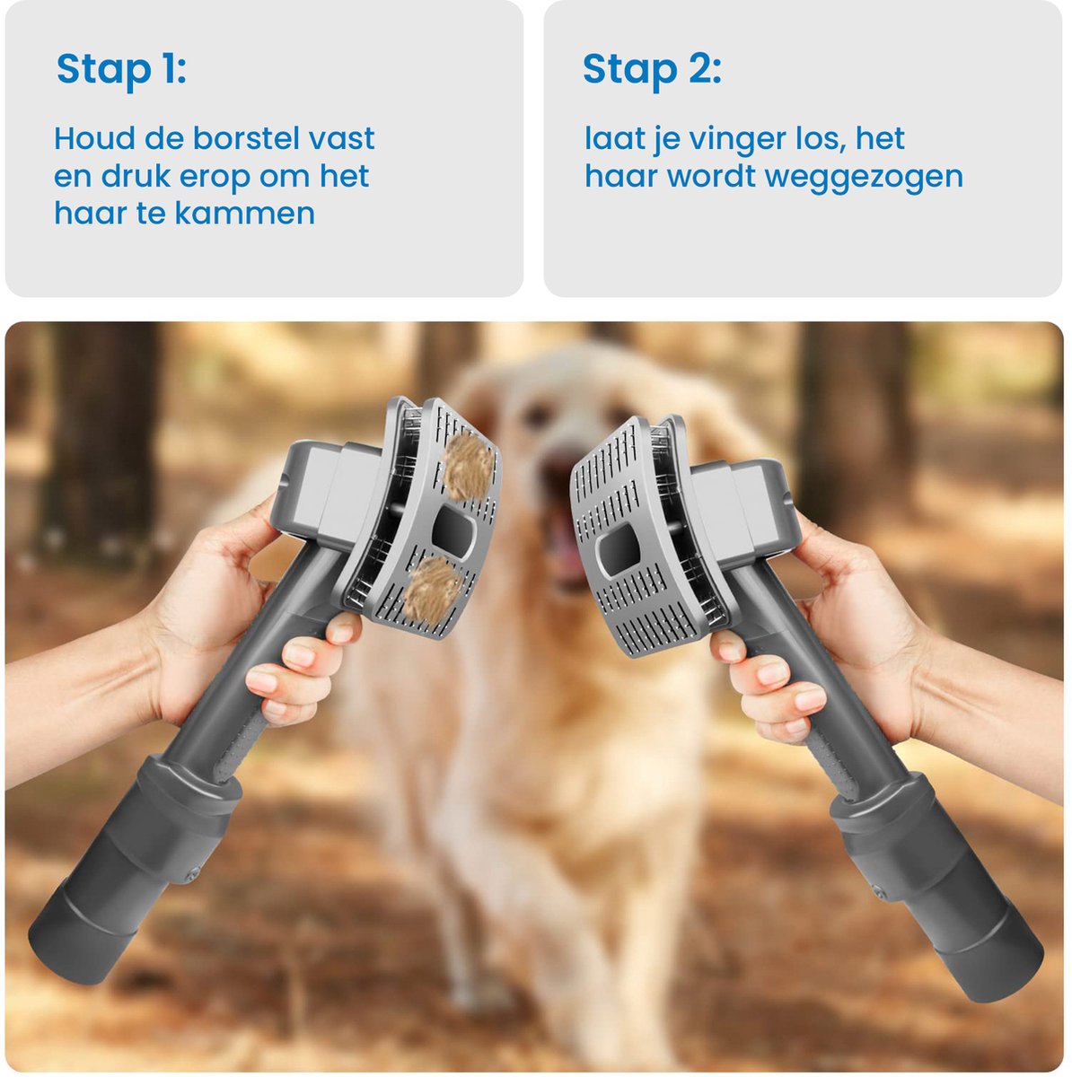 YONO Groom Tool met Slang geschikt voor Dyson V15 / V11 / V10 / V8 / V7 - Opzetstuk Haarborstel