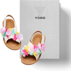 YONO Sandalen Meisje - Open Zomer Schoenen Meisjes - Wit - Maat 27