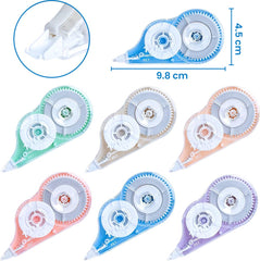 YONO Correctieroller Set - Correctie Tape voor School en Kantoor - 6 Stuks