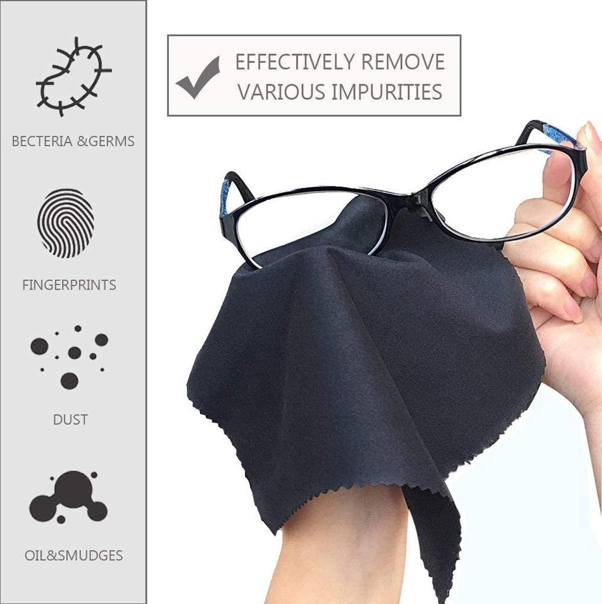 Microvezeldoekjes Camera Schoonmaakdoekjes voor Beeldschermen en Lenzen – Camera Laptop Tablets Telefoon – 6 pack