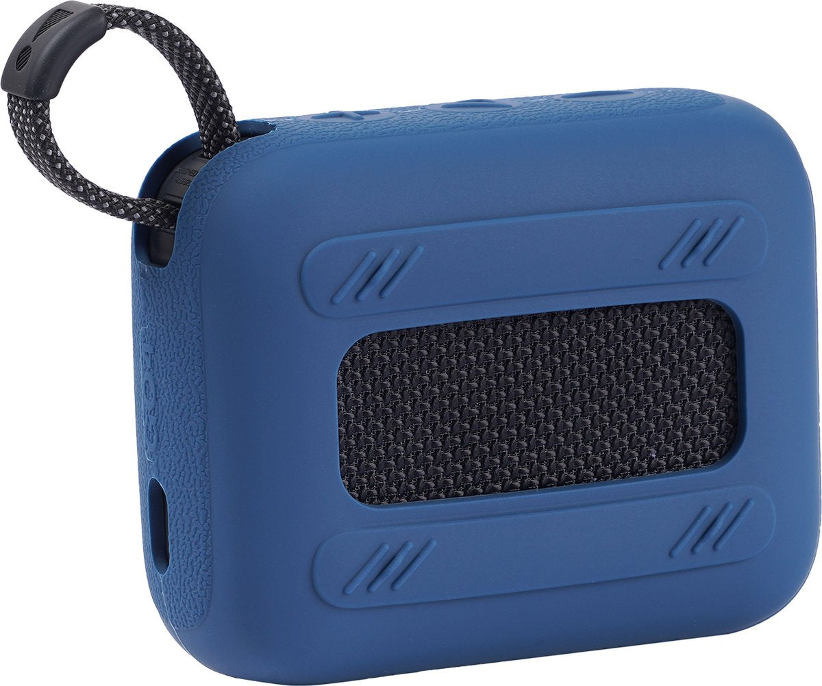 YONO Soft Case geschikt voor JBL Go 4 - Siliconen Hoesje - Blauw