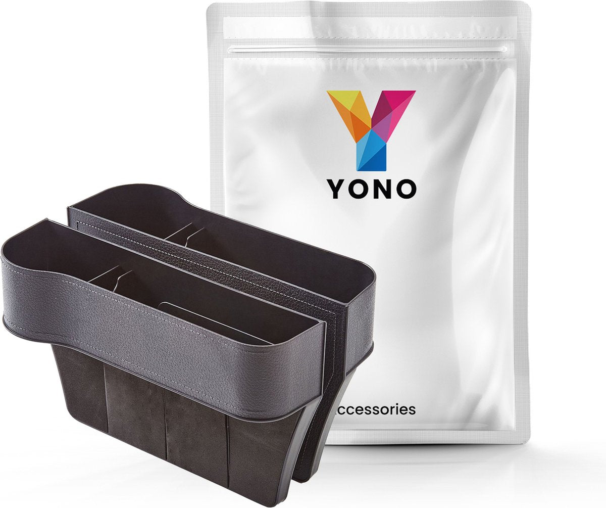 YONO Organizer met Bekerhouder Auto - Universele Autostoel Accessoires - Drankhouder - 2 stuks