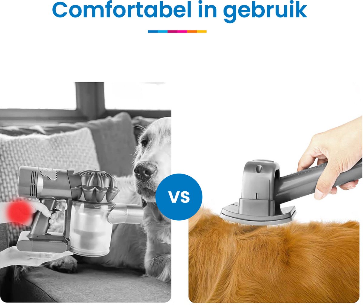 YONO Groom Tool met Slang geschikt voor Dyson V15 / V11 / V10 / V8 / V7 - Opzetstuk Haarborstel