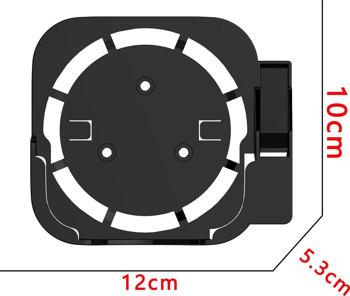 YONO Houder geschikt voor Apple TV - Wandhouder - Wall Mount - Zwart
