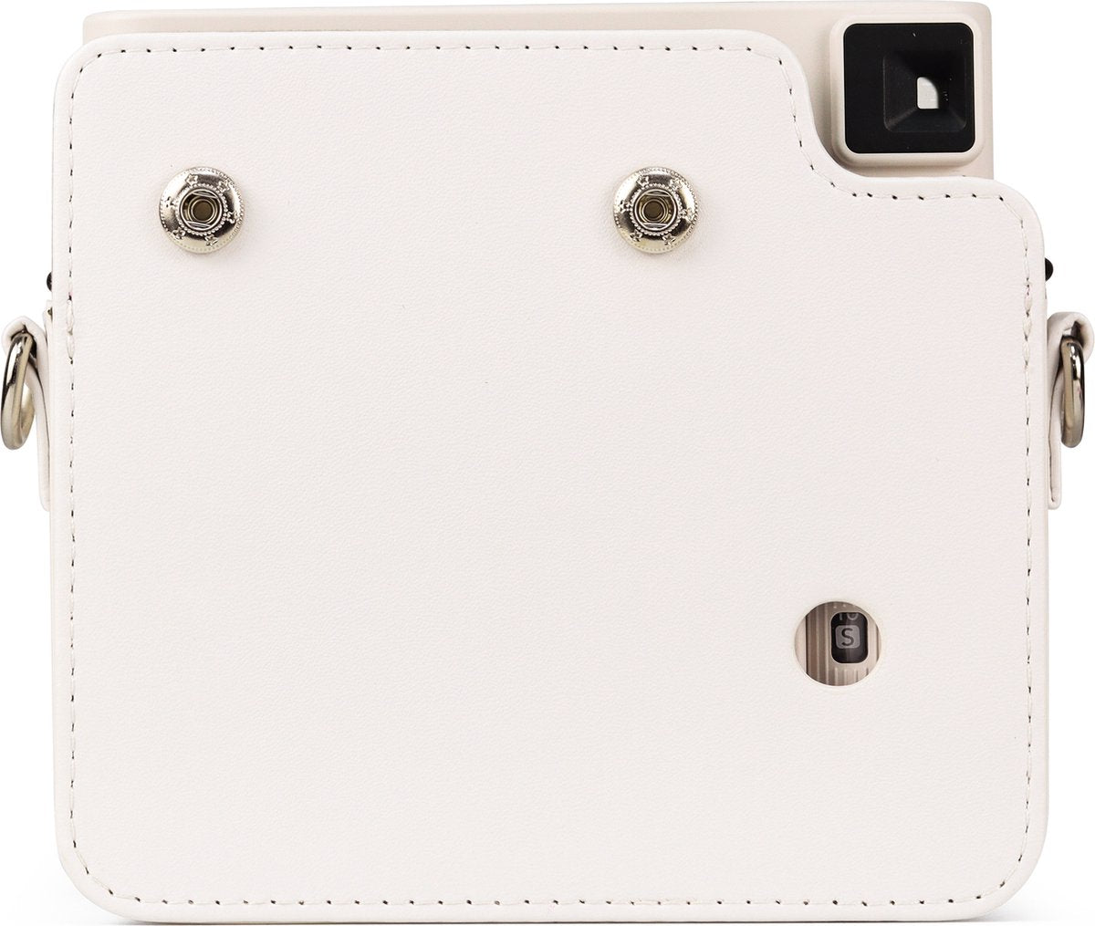 YONO Case geschikt voor Fujifilm Instax Square SQ1 - Hoes met Draagriem - Cameratas - Wit