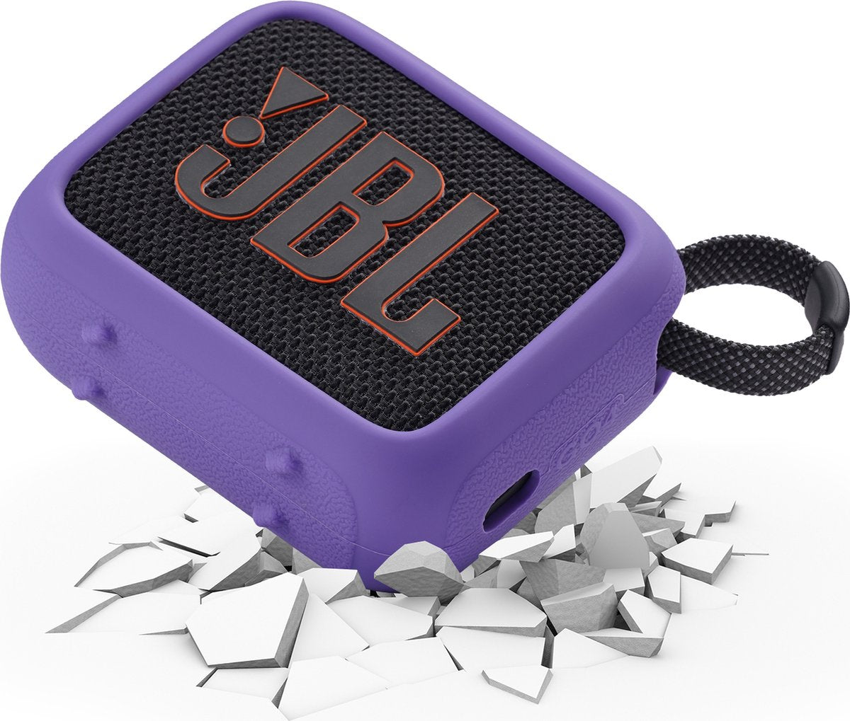 YONO Soft Case geschikt voor JBL Go 4 - Siliconen Hoesje - Paars