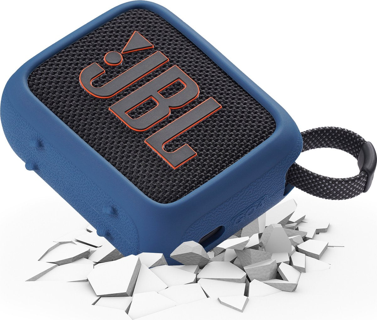 YONO Soft Case geschikt voor JBL Go 4 - Siliconen Hoesje - Blauw