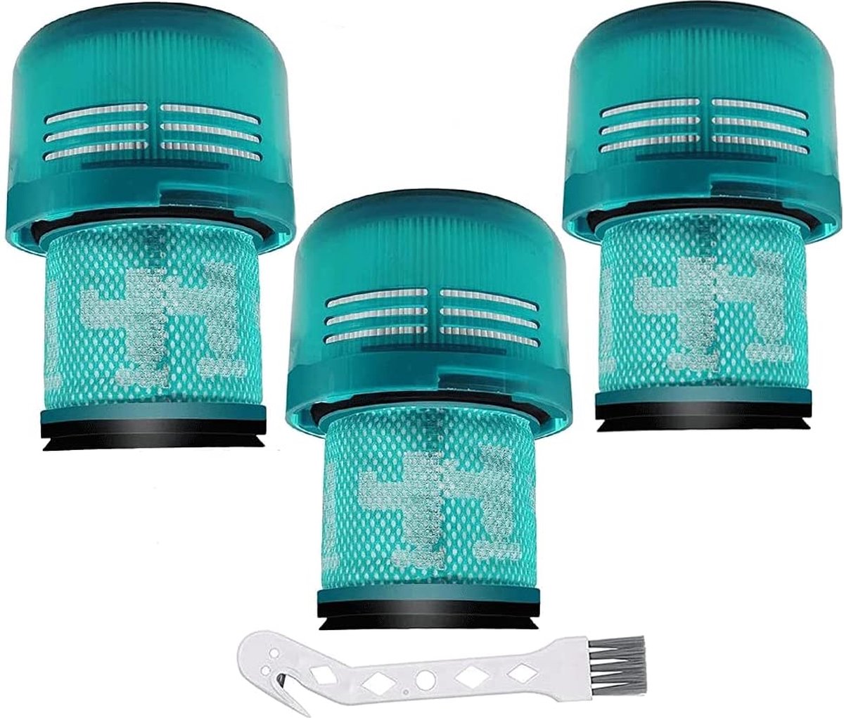 YONO HEPA Filter Set geschikt voor Dyson V11 / V15 / SV14 Steelstofzuiger - Wasbaar met Tool voor Schoonmaken - Stofzuiger Accessoires en Onderdelen - 3 Stuks