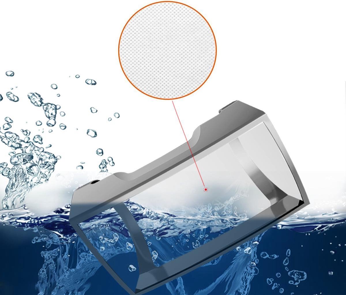 YONO Bumper geschikt voor Fitbit Charge 4 – Siliconen Case - Screenprotector Hoesje – Zilver