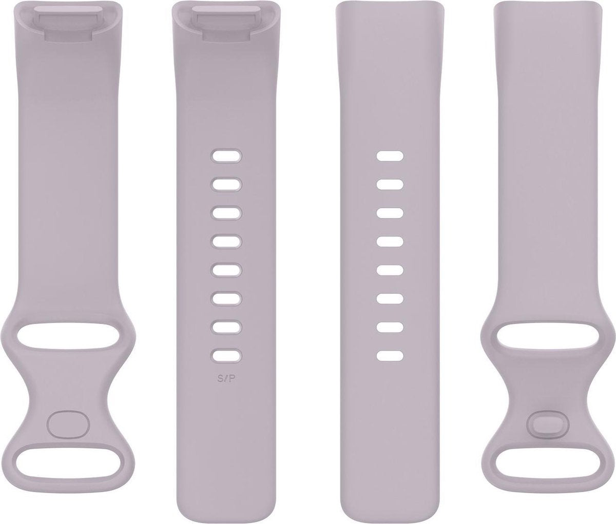 YONO Siliconen Bandje geschikt voor Fitbit Charge 5 / 6 - Lavendel - Small