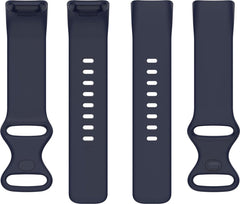 YONO Siliconen Bandje geschikt voor Fitbit Charge 5 / 6 - Donkerblauw - Small
