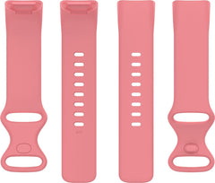 YONO Siliconen Bandje geschikt voor Fitbit Charge 5 / 6 - Roze - Small