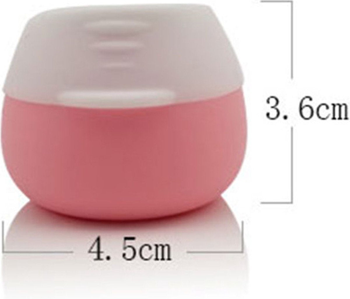 YONO Reis Cosmetica Potjes - Lege Potjes met Deksel - Zalfpotjes - Siliconen Reisflesjes Set Handbagage - Reisflacons Navulbaar - 4 stuks - 10 ML