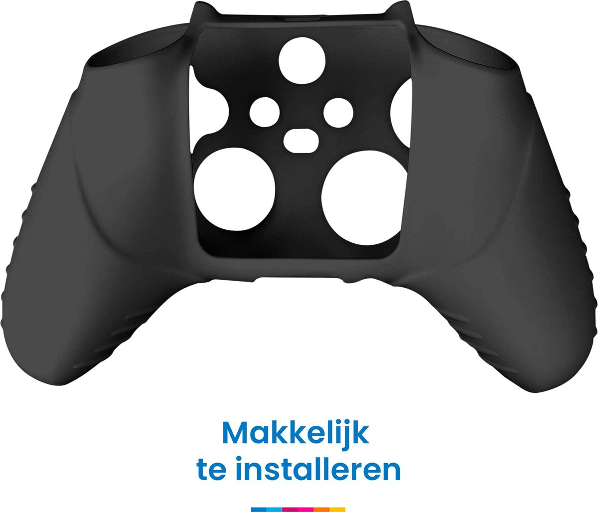 YONO Grip Skin geschikt voor Xbox Controller - Siliconen Hoesje - Case met Thumbnails voor Trigger Joystick - Zwart