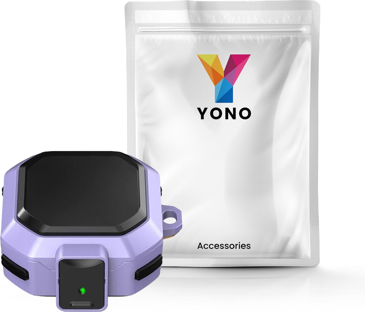 YONO Armor Hard Case geschikt voor Samsung Galaxy Buds 2 Pro (2022) - Galaxy Buds Pro (2021) - Galaxy Buds 2 (2021) - Galaxy Buds Live (2020) - Hoesje met Lock en Clip - Lichtpaars