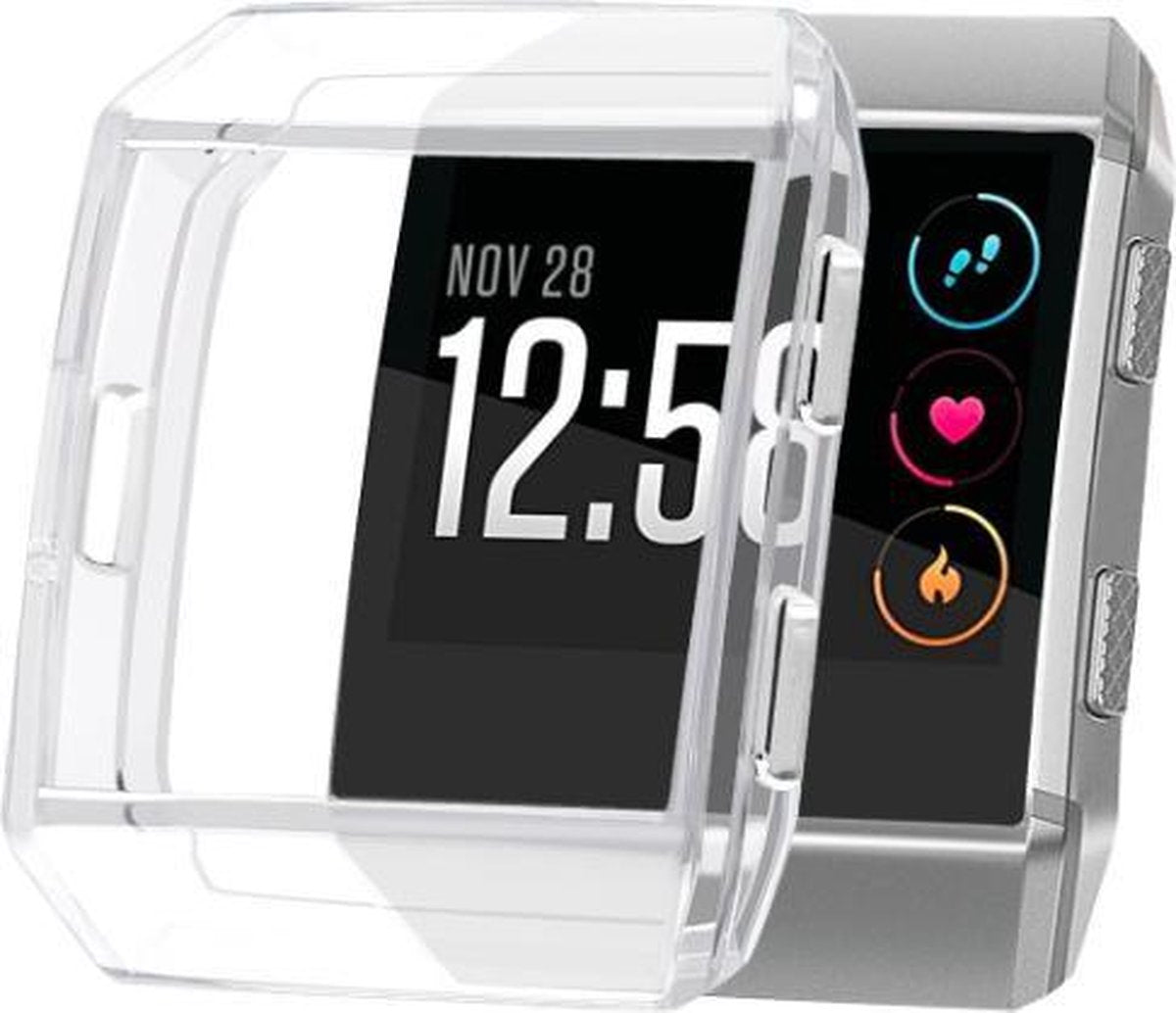 Protective Case geschikt voor FitBit Ionic – Siliconen Bescherming Bumper – Transparant