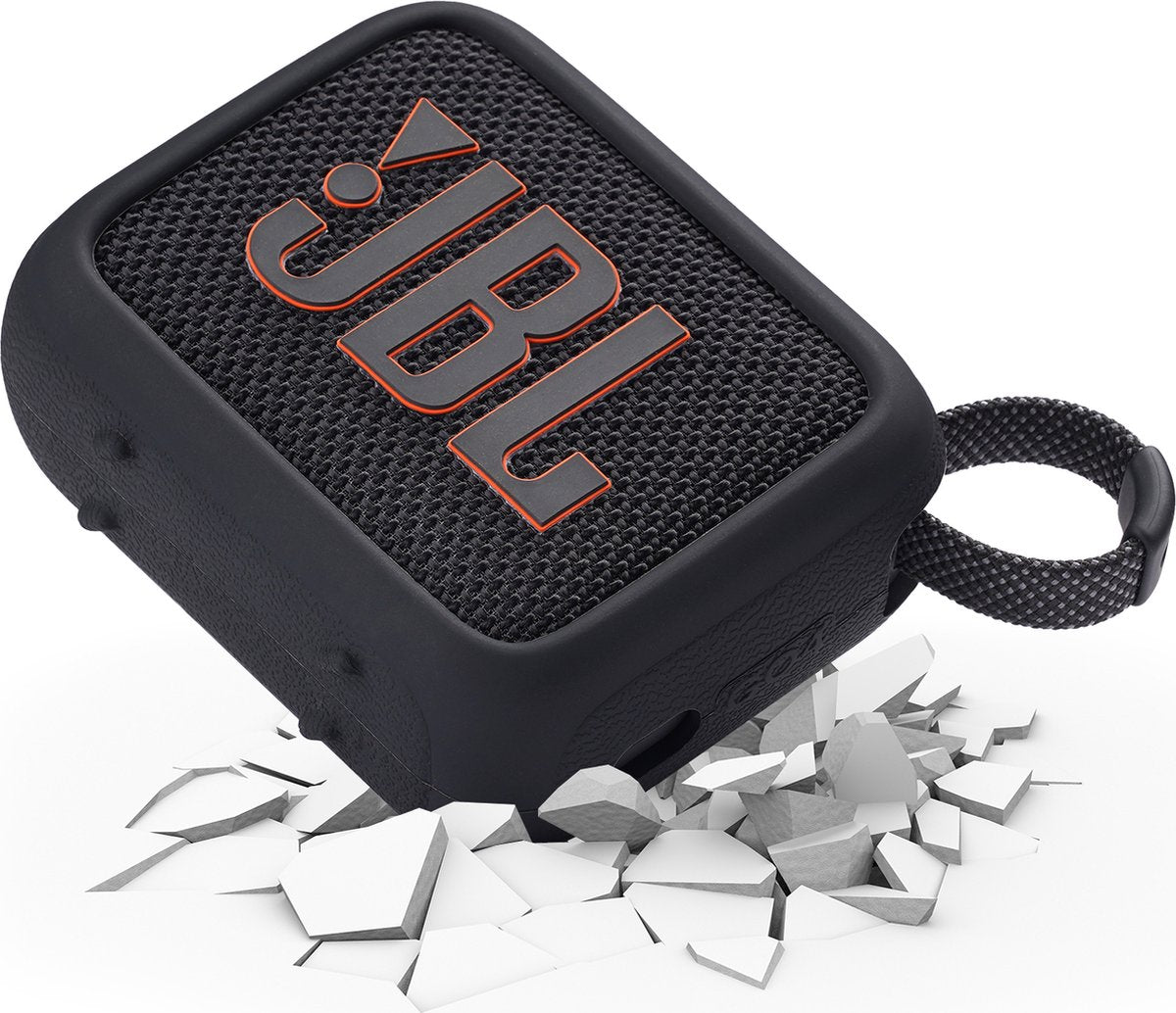 YONO Soft Case geschikt voor JBL Go 4 - Siliconen Hoesje - Zwart