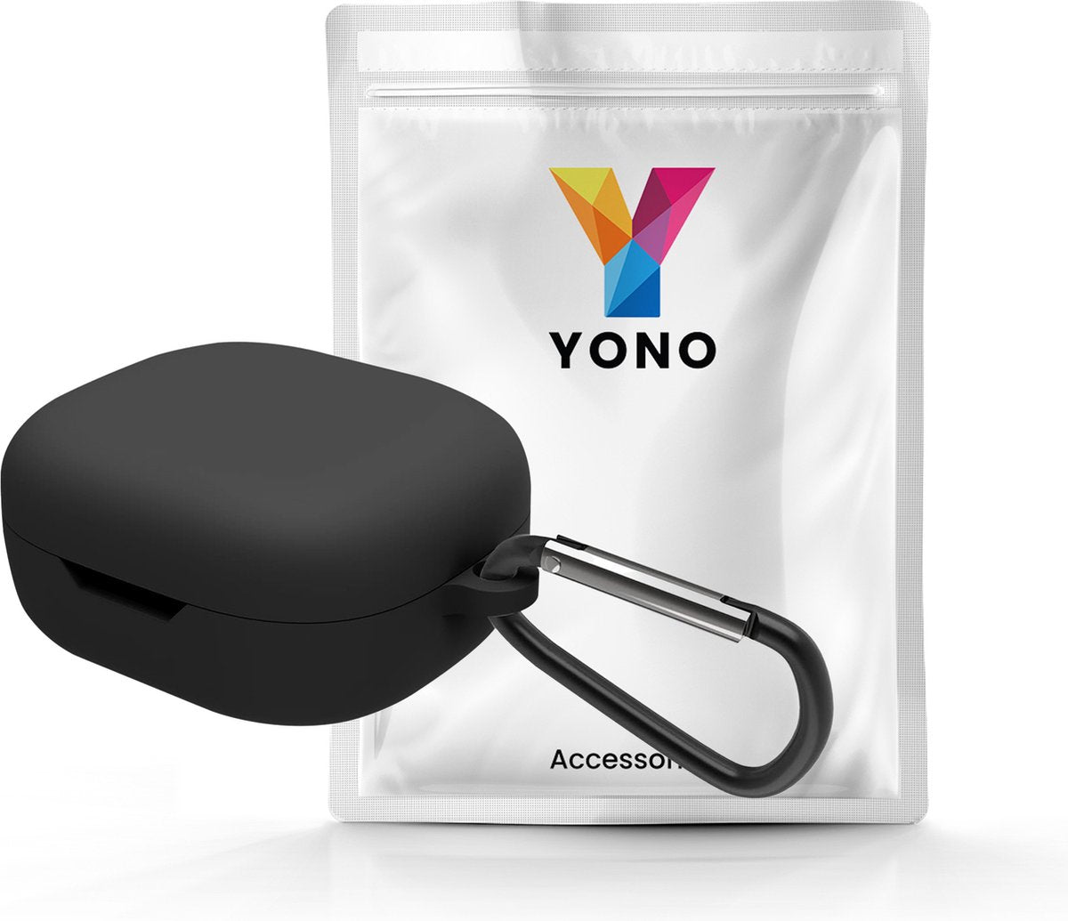 YONO Soft Case geschikt voor JBL Wave 300TWS - Hoesje met Clip - Zwart
