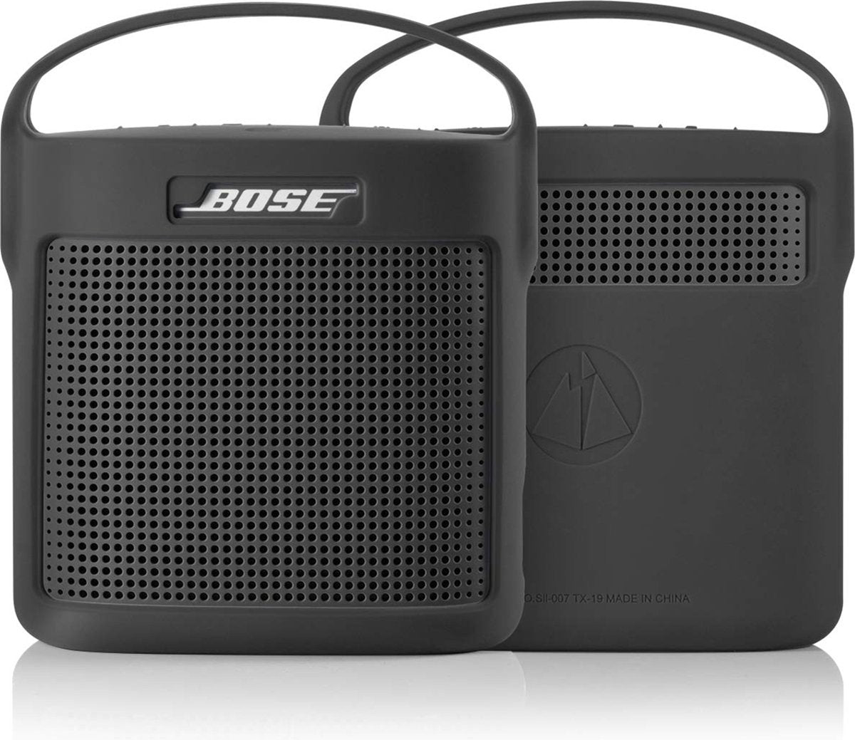 YONO Siliconen Hoes geschikt voor Bose Soundlink Color II – Case met Handvat – Beschermhoes - Zwart