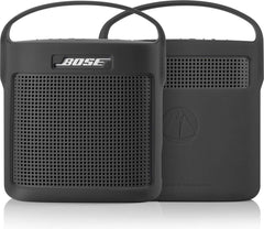 YONO Siliconen Hoes geschikt voor Bose Soundlink Color II – Case met Handvat – Beschermhoes - Zwart