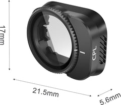 YONO CPL Filter geschikt voor DJI Mini 3 Pro - Circulaire Polarisatiefilter - Lens Accessoires