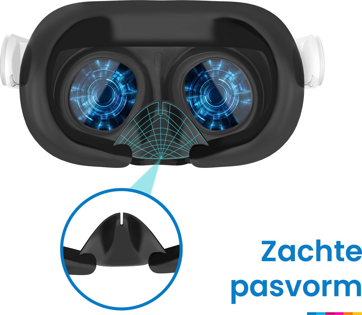 YONO Elite Strap geschikt voor Meta Quest 3 - Verstelbare Strap Hoofdband met VR Cover - Oculus 3D Bril Accessoires