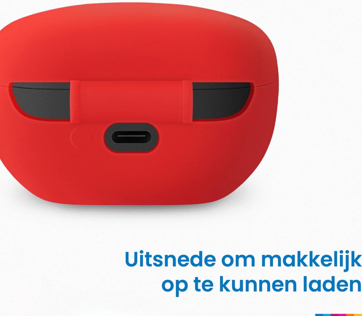 YONO Soft Case geschikt voor Sony WF-1000XM5 - Hoesje met Clip - Rood