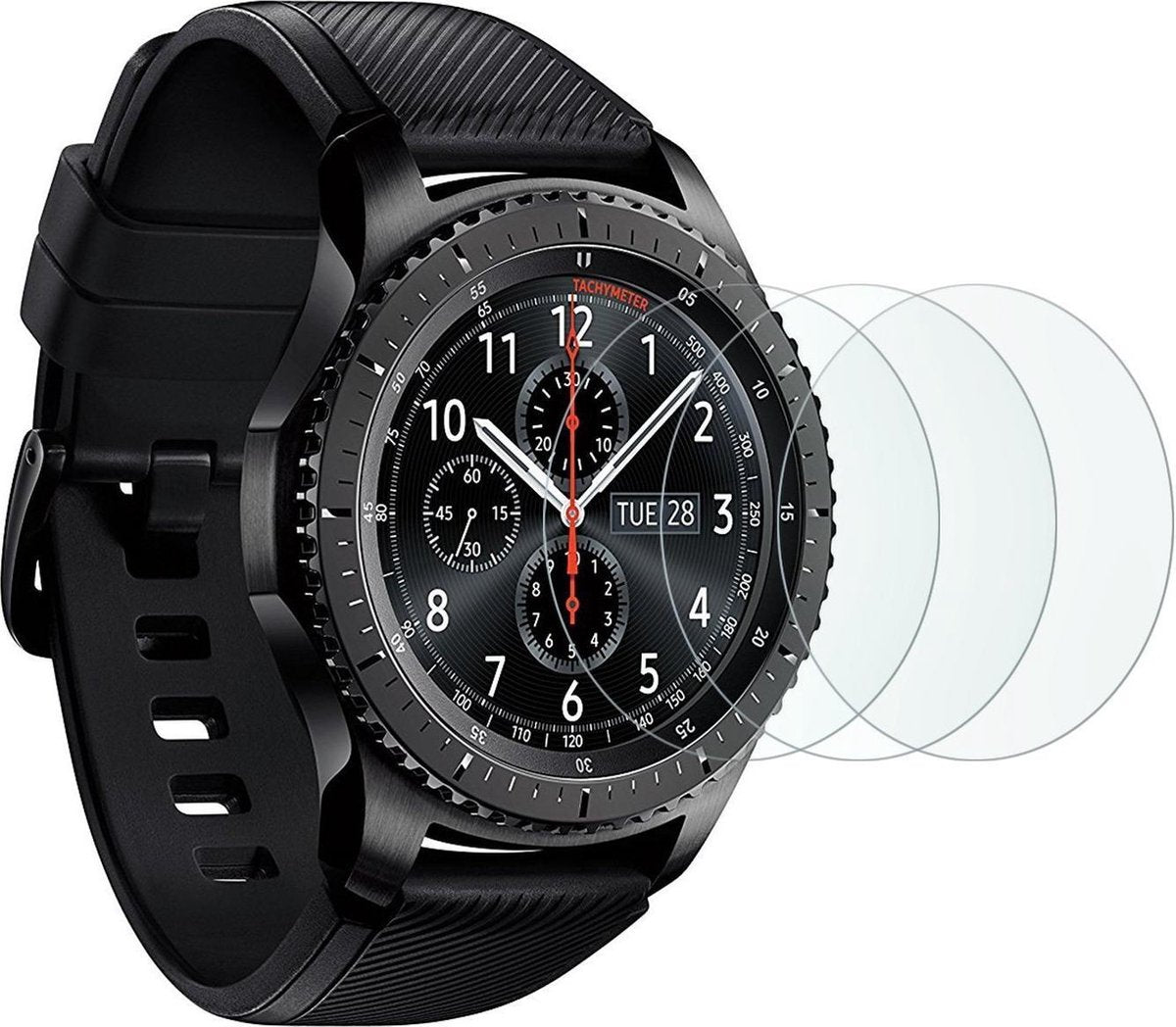 YONO Screenprotector geschikt voor Samsung Galaxy Watch 42mm – Bescherm Folie 3-Pack