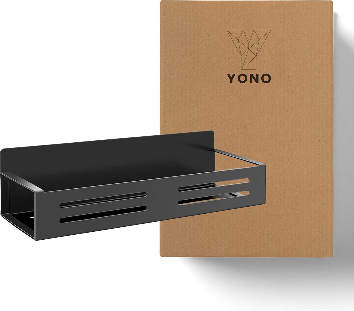 YONO Magnetisch Keukenrek Hangend - Kruidenrek Ophangbaar - Organizer Keuken Rek - 30cm - Zwart