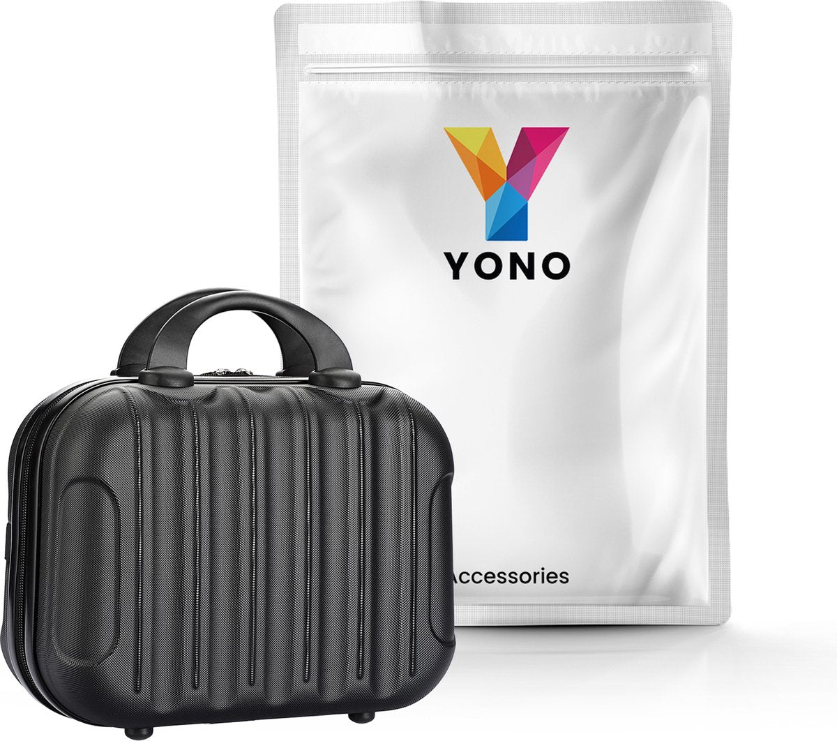 YONO Beautycase Koffer - Luxe Make-up Tas - Handbagage Hard Shell - Zwart