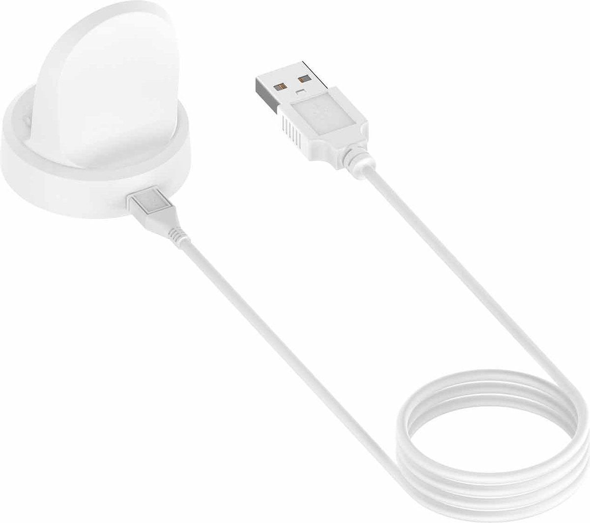 YONO Oplader Dock geschikt voor Samsung Galaxy Watch 5 - 4 - 3 - Active 2 - Wireless Charger Stand – Wit