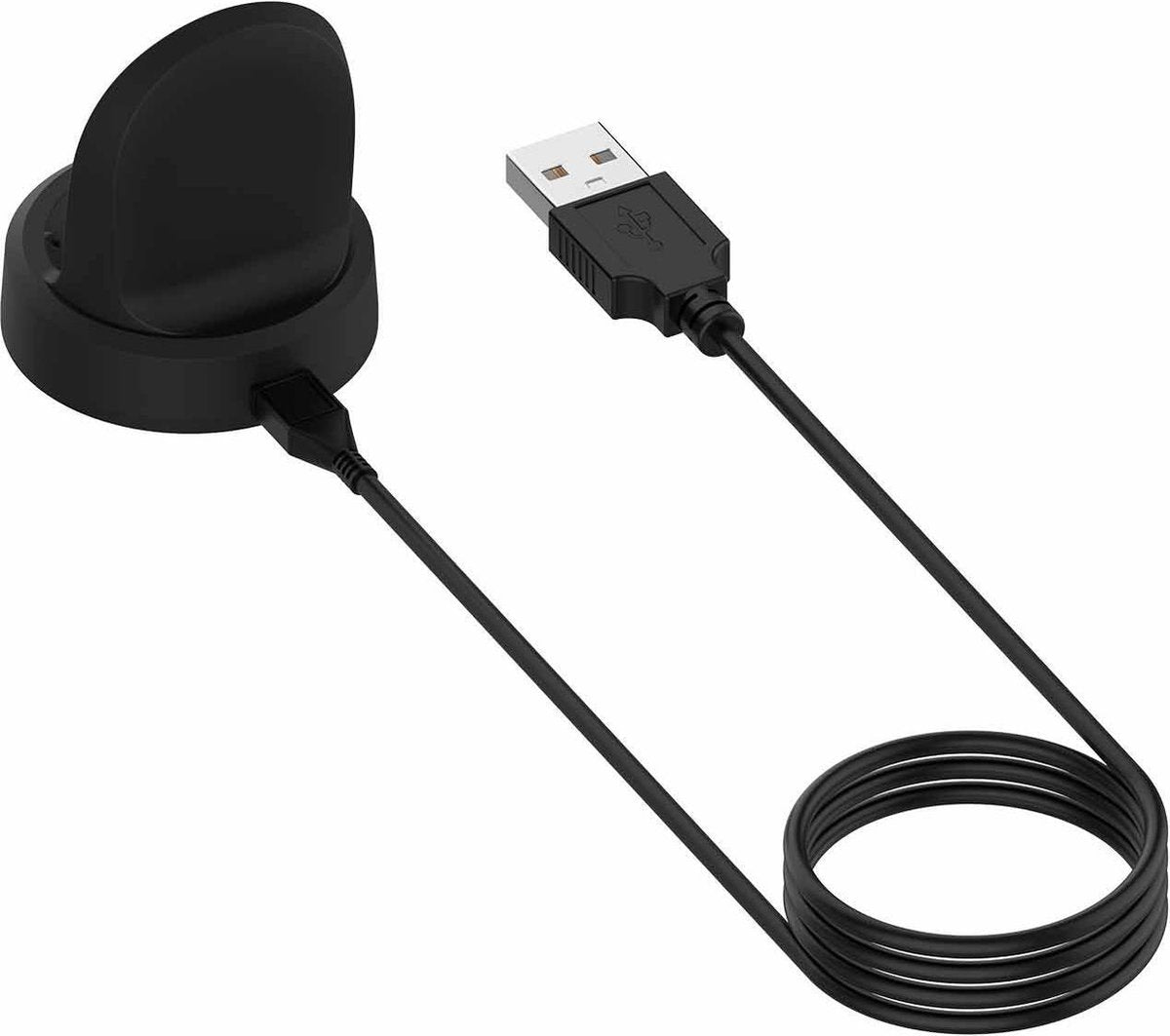 YONO Oplader Dock geschikt voor Samsung Galaxy Watch 5 - 4 - 3 - Active 2 - Wireless Charger Stand – Zwart