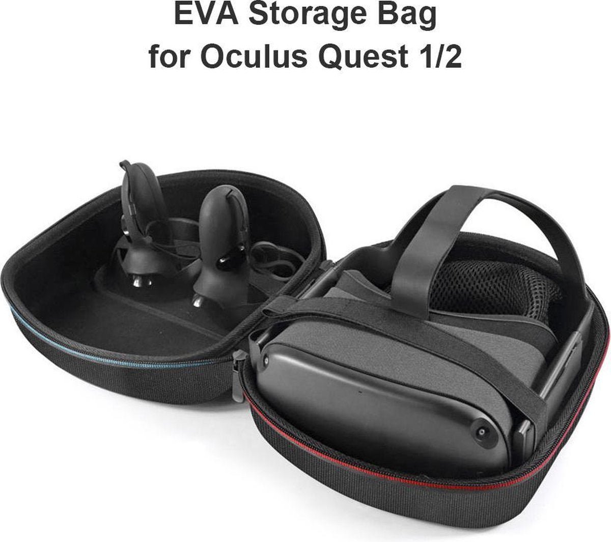 YONO Case geschikt voor Meta Quest 3 / 2 – Opberghoes Accessoires Oculus Koffer – Zwart
