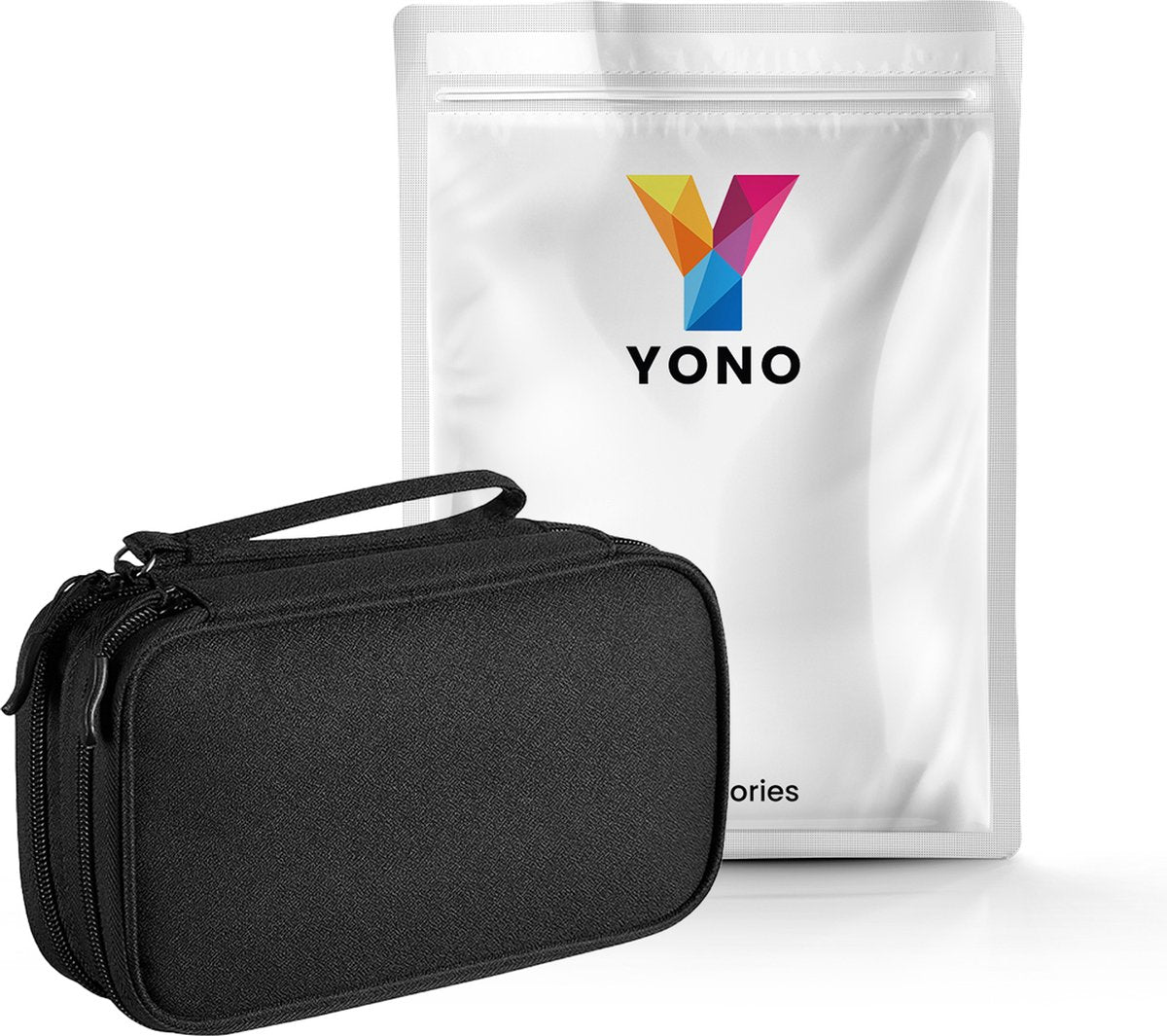 YONO Kabel Organiser Tas Small - Compacte Kabeltas - Opbergtas voor Elektronica en Accessoires - Etui Organizer Case - Zwart