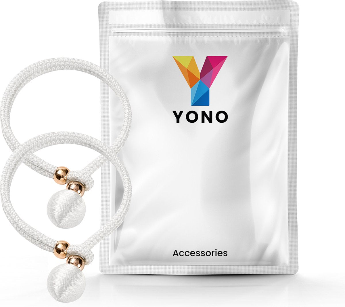 YONO Luxe Gordijn Houder - Gordijn Embrasse Modern - Gordijnbinder Touw - 2 Stuks - Wit