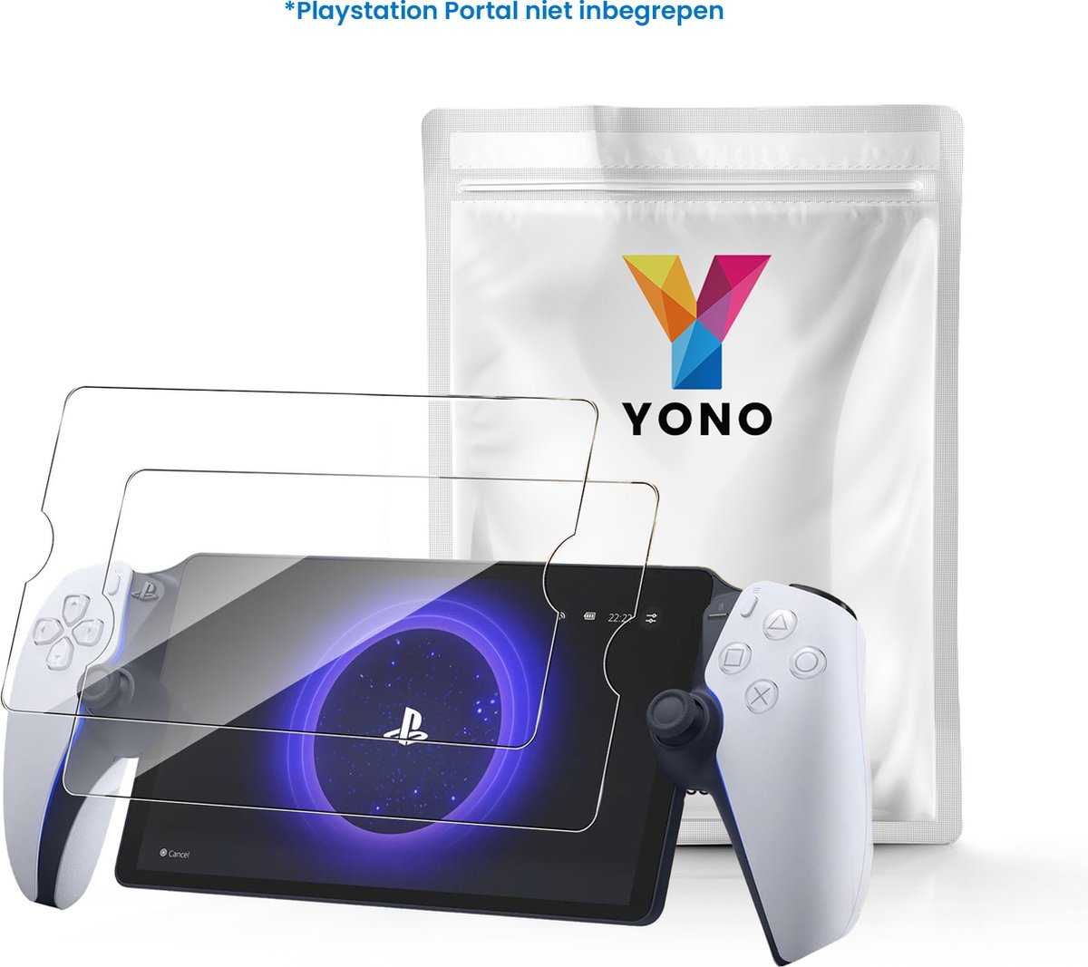 YONO Screen Protector Glas geschikt voor Playstation Portal PS5 - Set van 2 stuks