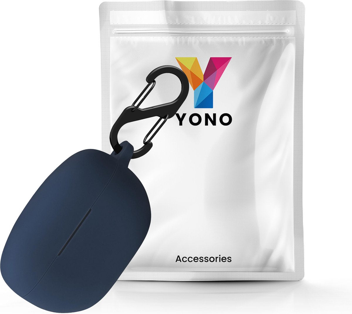 YONO Soft Case geschikt voor Sony WF-1000XM5 - Hoesje met Clip - Donkerblauw