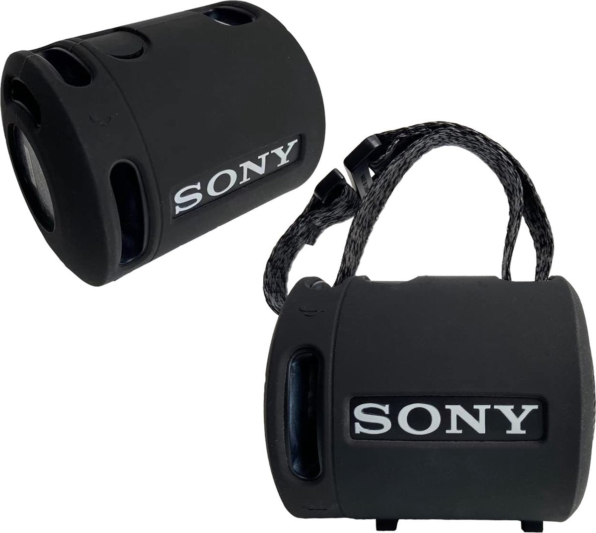YONO Soft Case geschikt voor Sony SRS-XB100 / SRS-XB13 - Siliconen Hoesje - Zwart