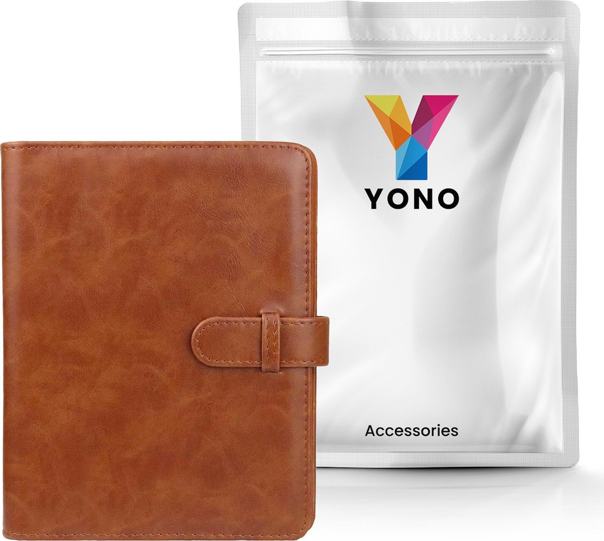 YONO Fotoalbum 128 voor Instant Camera Fotopapier - Fotoboek PU Leer Geschikt voor Fujifilm Instax Mini 12 / 11 / 9 / 8 / 7s / 25 / 90 / Link / SP-2 / Liplay - Film Polaroid - Kodak en Meer - Bruin