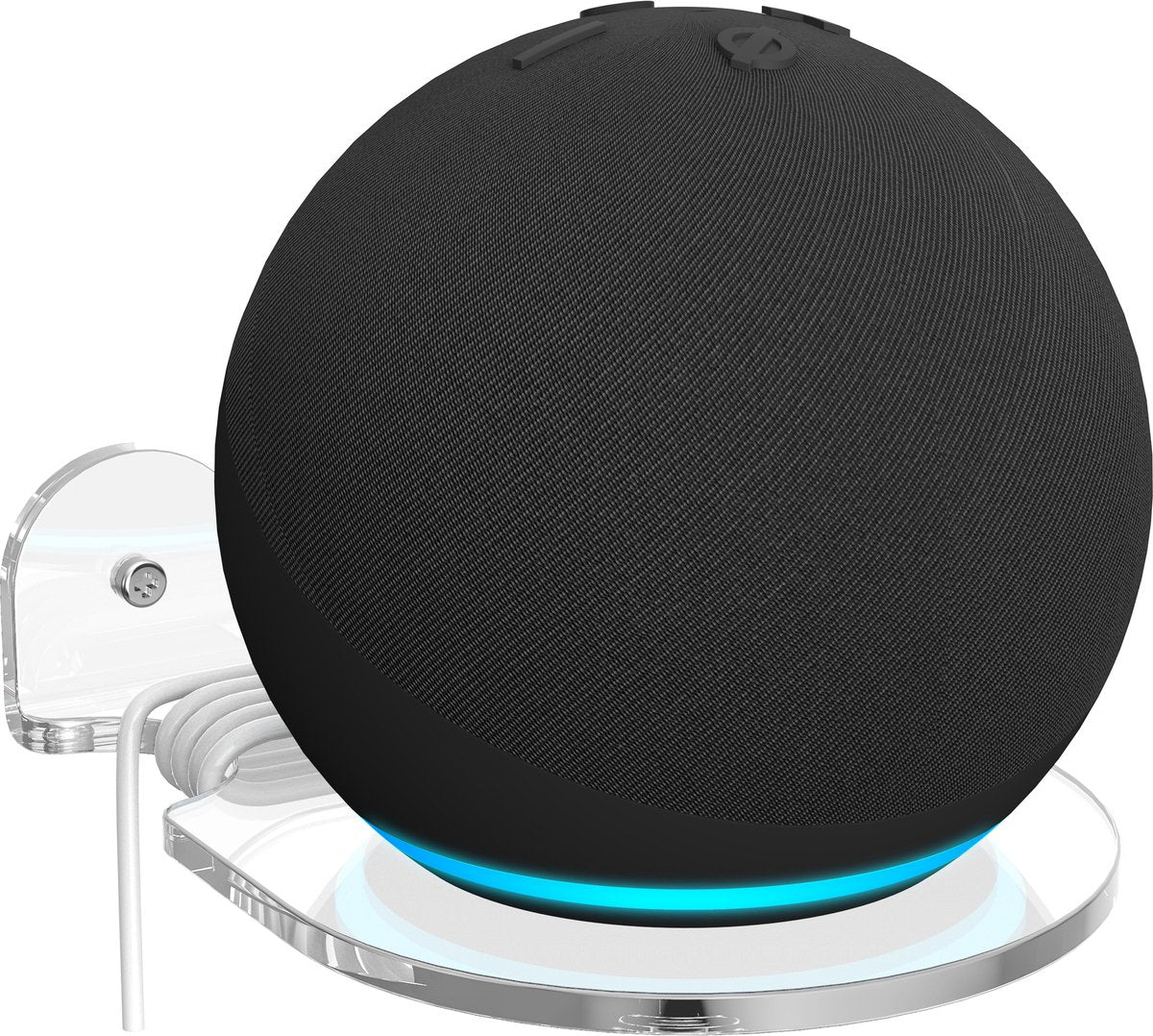 YONO Wandplank voor Smart Speaker - Wall Mount Universeel - Muurbeugel Houder Zwevend - Geschikt Voor Sonos Play / Google Nest Home Mini / Apple Homepod / Amazon Echo / IP Camera / Wifi Router - Transparant