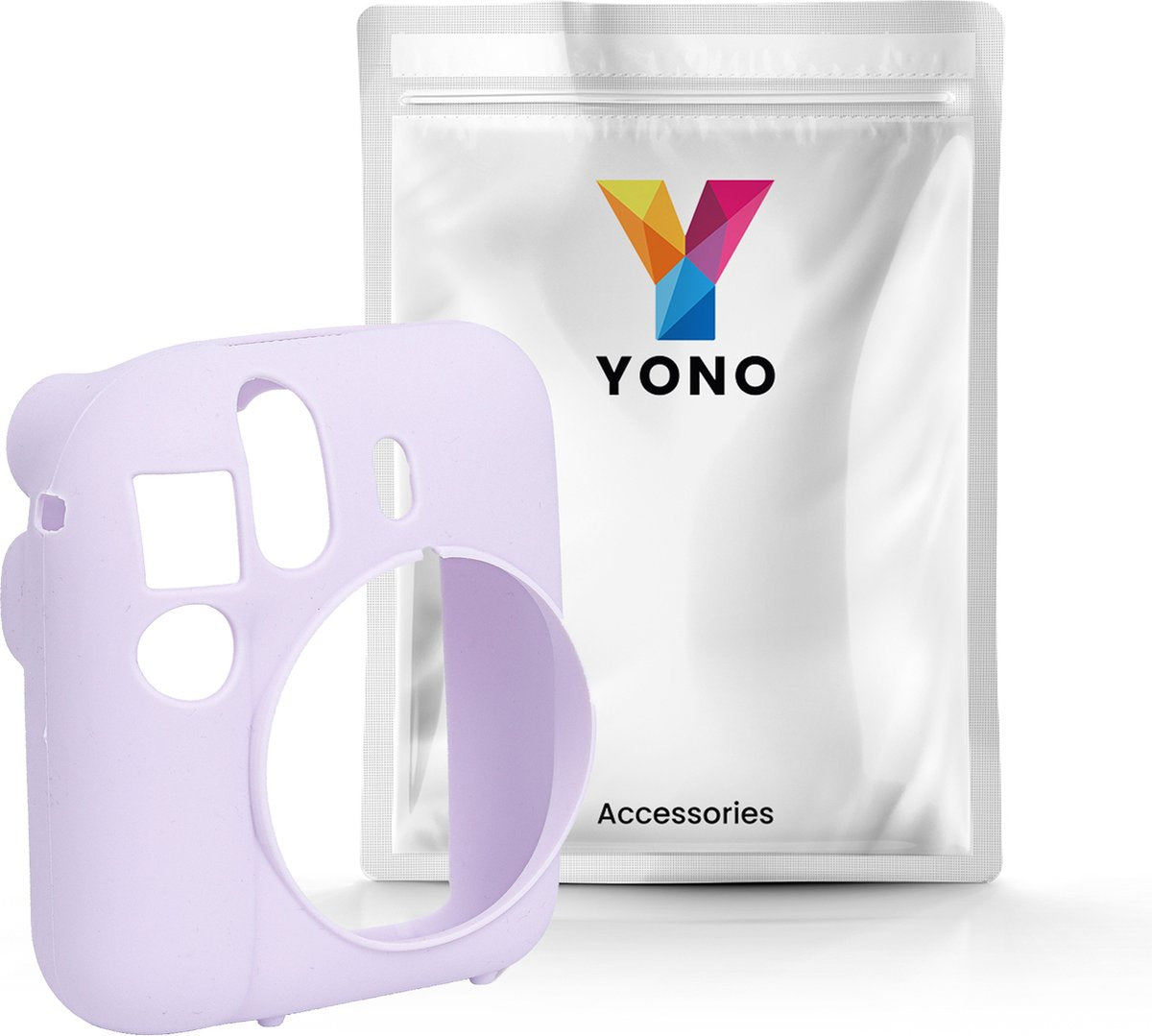 YONO Siliconen Hoesje geschikt voor Fujifilm Instax Mini 12 - Skin Case - Lila Paars