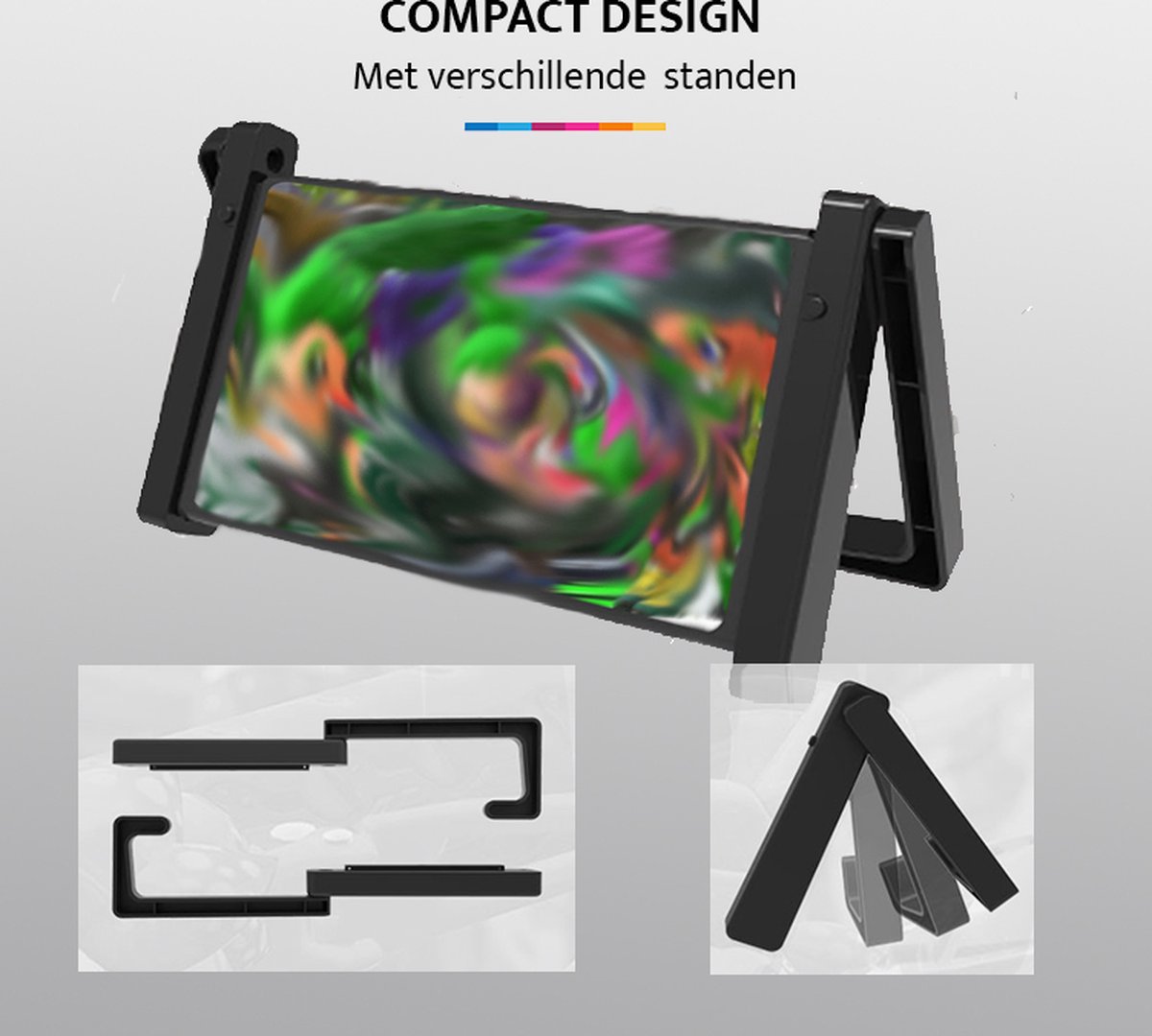 YONO Houder geschikt voor Nintendo Switch - Tafel Standaard - Autohouder Hoofdsteun Accessoires - Zwart