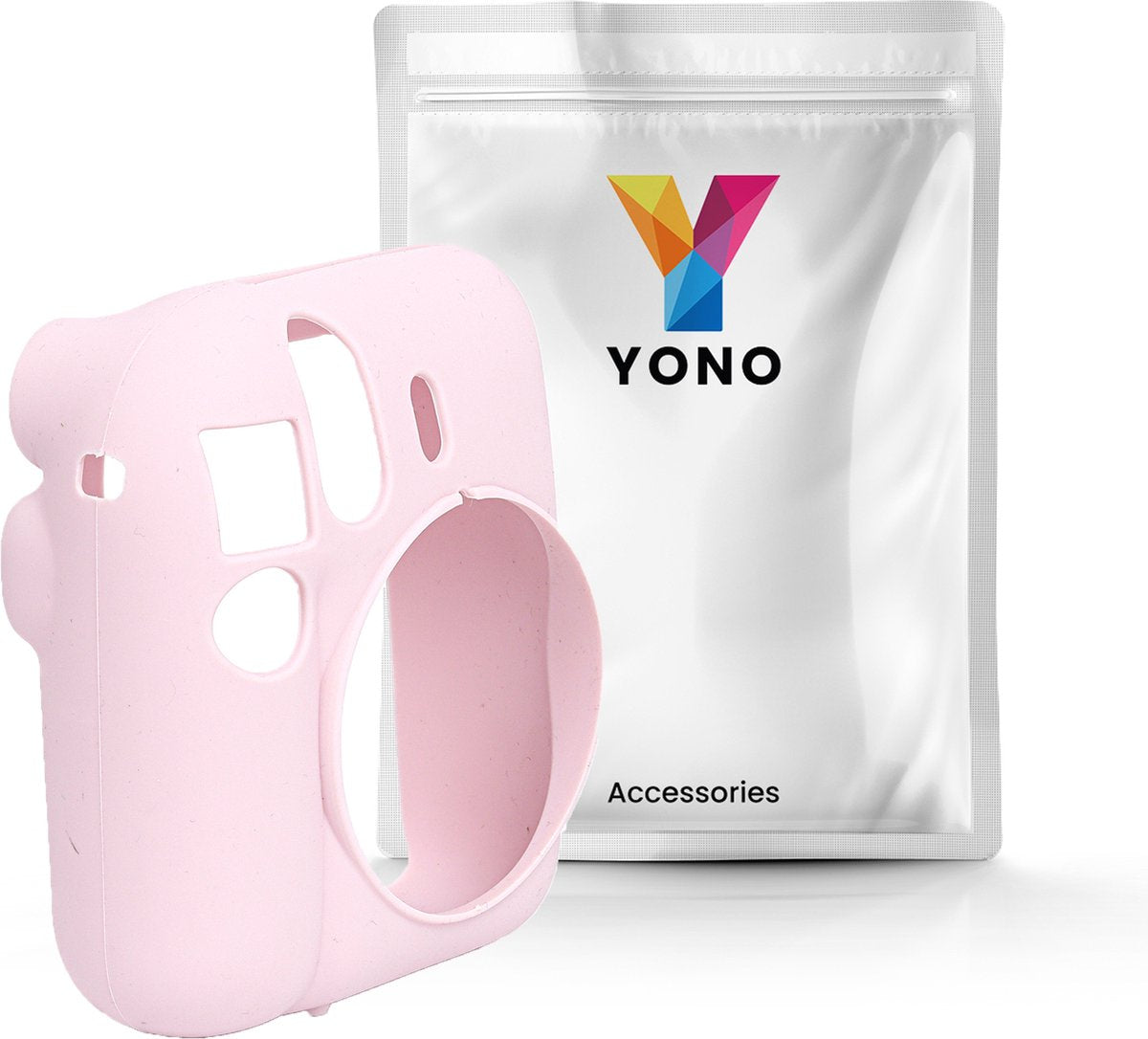 YONO Siliconen Hoesje geschikt voor Fujifilm Instax Mini 12 - Skin Case - Bloesem Roze