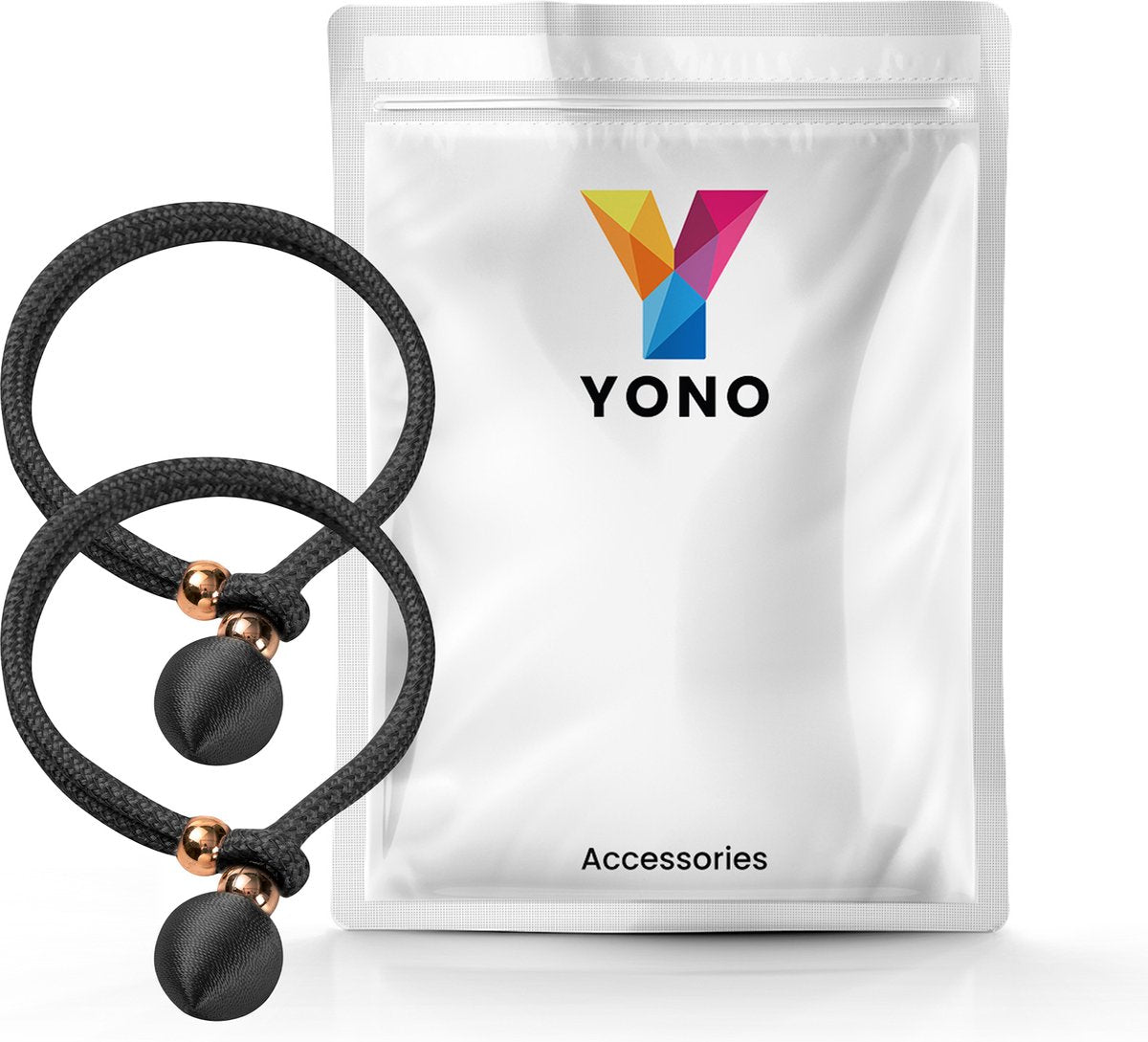 YONO Luxe Gordijn Houder - Gordijn Embrasse Modern - Gordijnbinder Touw - 2 Stuks - Zwart