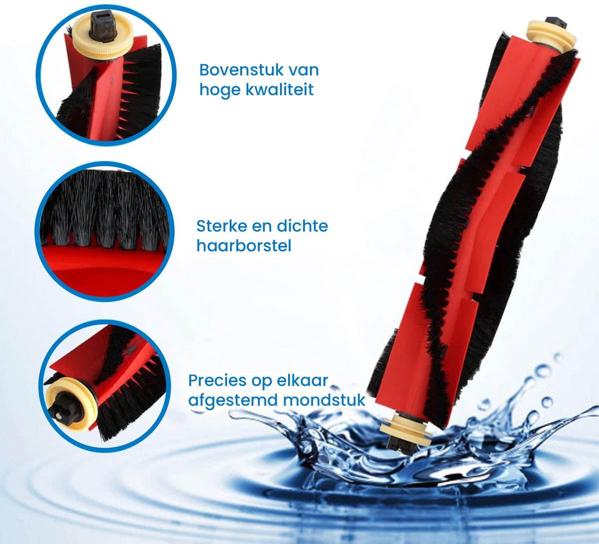 YONO Accessoires Set geschikt voor Xiaomi Mi Roborock S6 / S5 / S4 - S6 Pure / S6 MaxV / E2 / E3 / E4 / E5 / E20 / E25 / E35 / S50 / S65 - Vervangbare Robot Stofzuiger Onderdelen - Filter, Mop en meer - 24 in 1