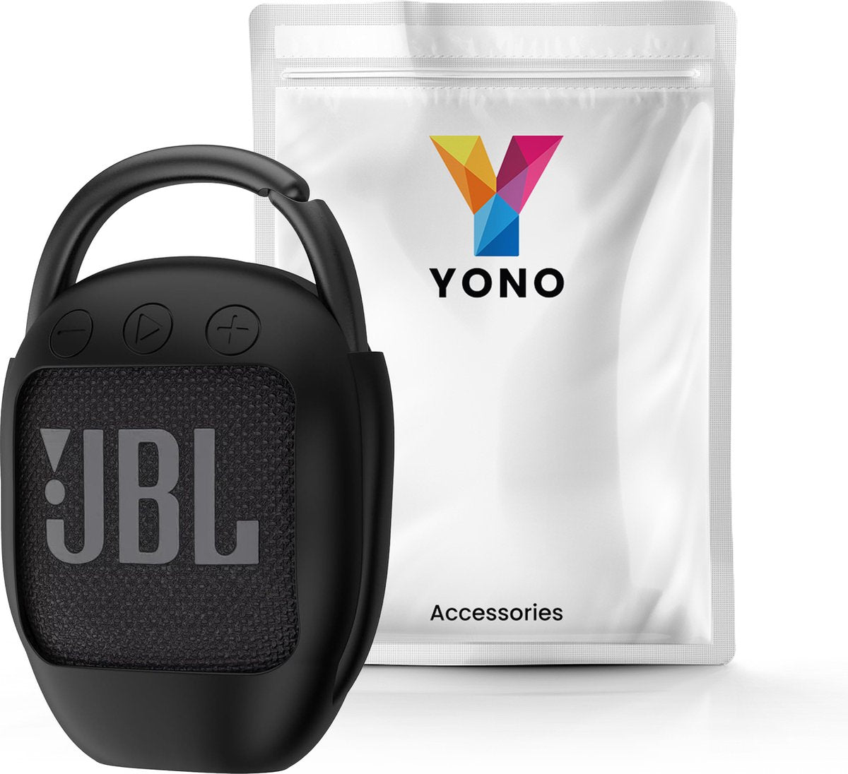 YONO Soft Case geschikt voor JBL Clip 4 - Siliconen Hoesje - Zwart
