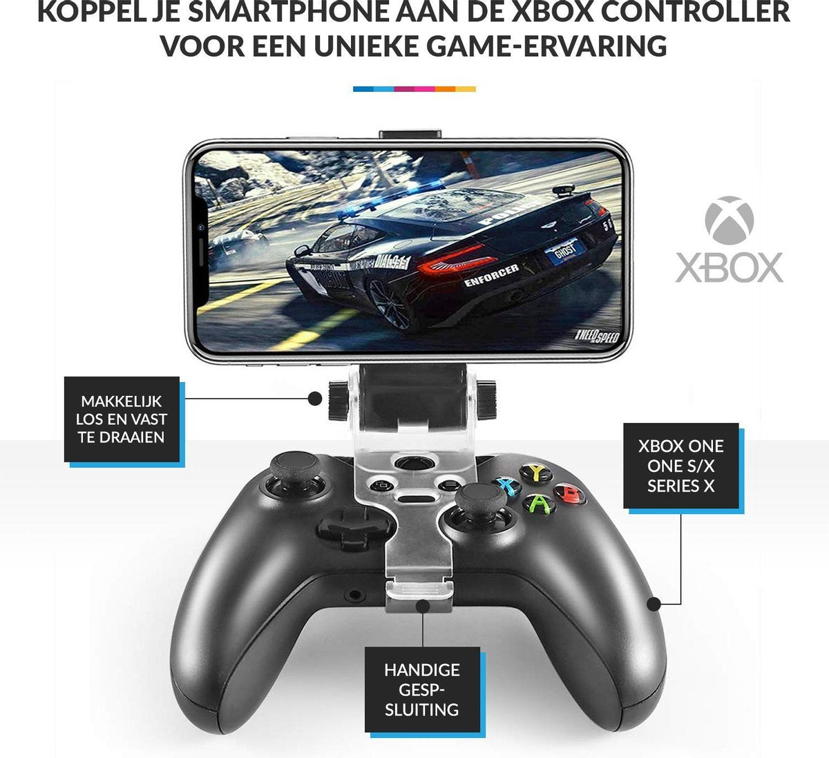 YONO Controller Clip geschikt voor Xbox Series X (S) – Telefoonhouder