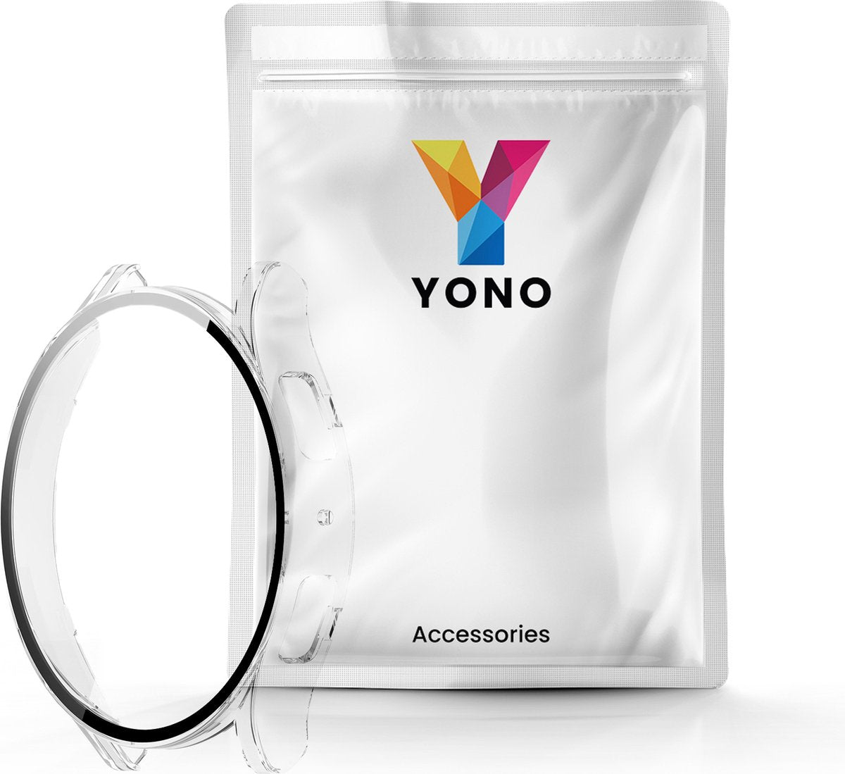 YONO Bumper geschikt voor Samsung Galaxy Watch 6 - 44mm - Screen Protector Hoesje - Full Cover Case - Transparant