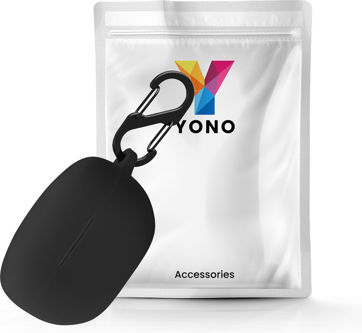 YONO Soft Case geschikt voor Sony WF-1000XM5 - Hoesje met Clip - Zwart